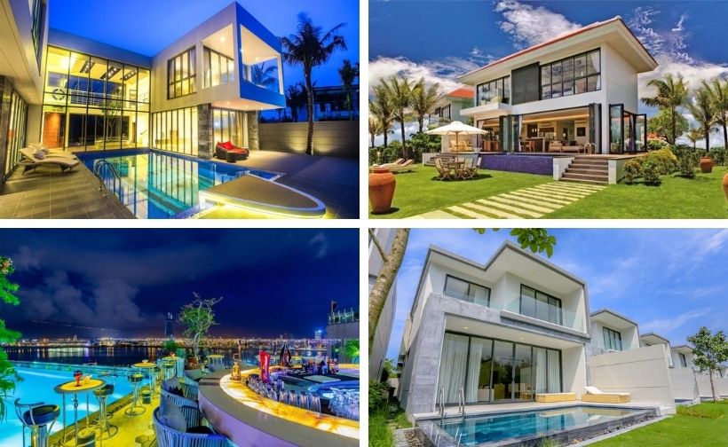 Top 20 Biệt thự villa Đà Nẵng view biển đẹp gần Cầu Rồng, sông Hàn