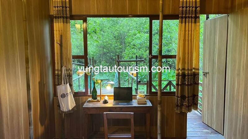 Chez Beo Homestay: Bungalow nhà gỗ trên vách núi cực đẹp