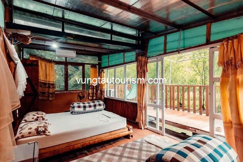 Chez Beo Homestay: Bungalow nhà gỗ trên vách núi cực đẹp
