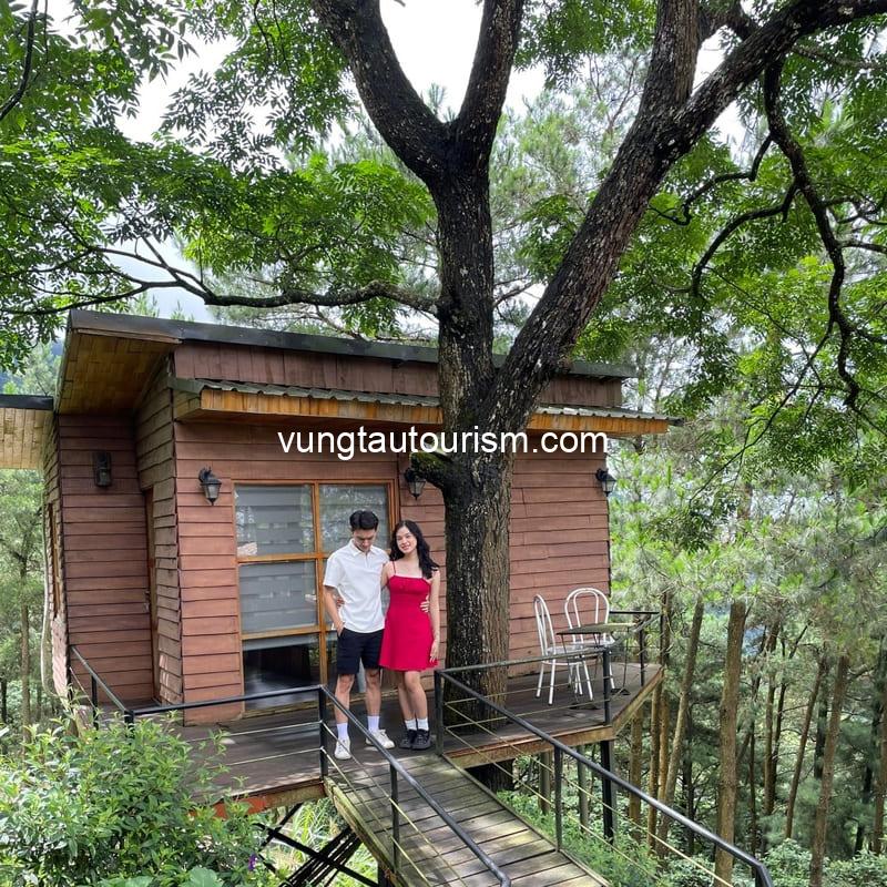 Chillout Village Homestay Tam Đảo: Căn nhà gỗ cheo leo lưng đồi