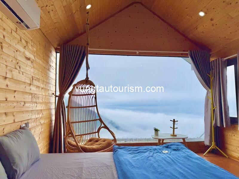 Eo Gió Homestay Tam Đảo: có view ngắm thung lũng vườn hoa