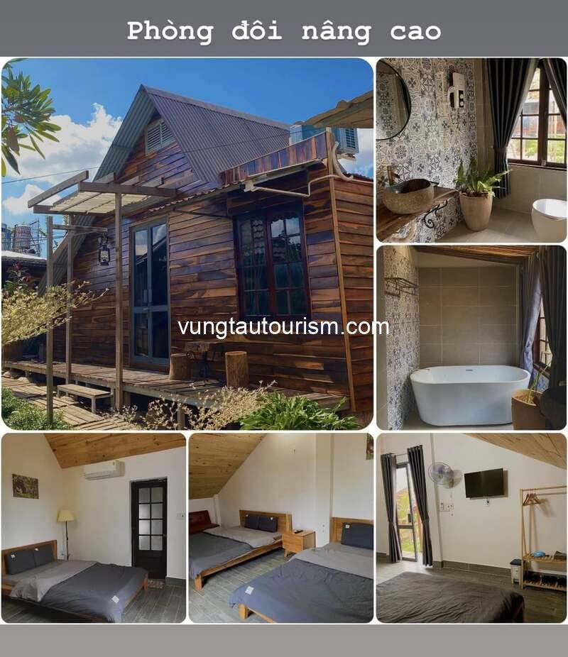 Nhà Có Nắng Homestay Phước Hải: Căn nhà gỗ có sân vườn rộng